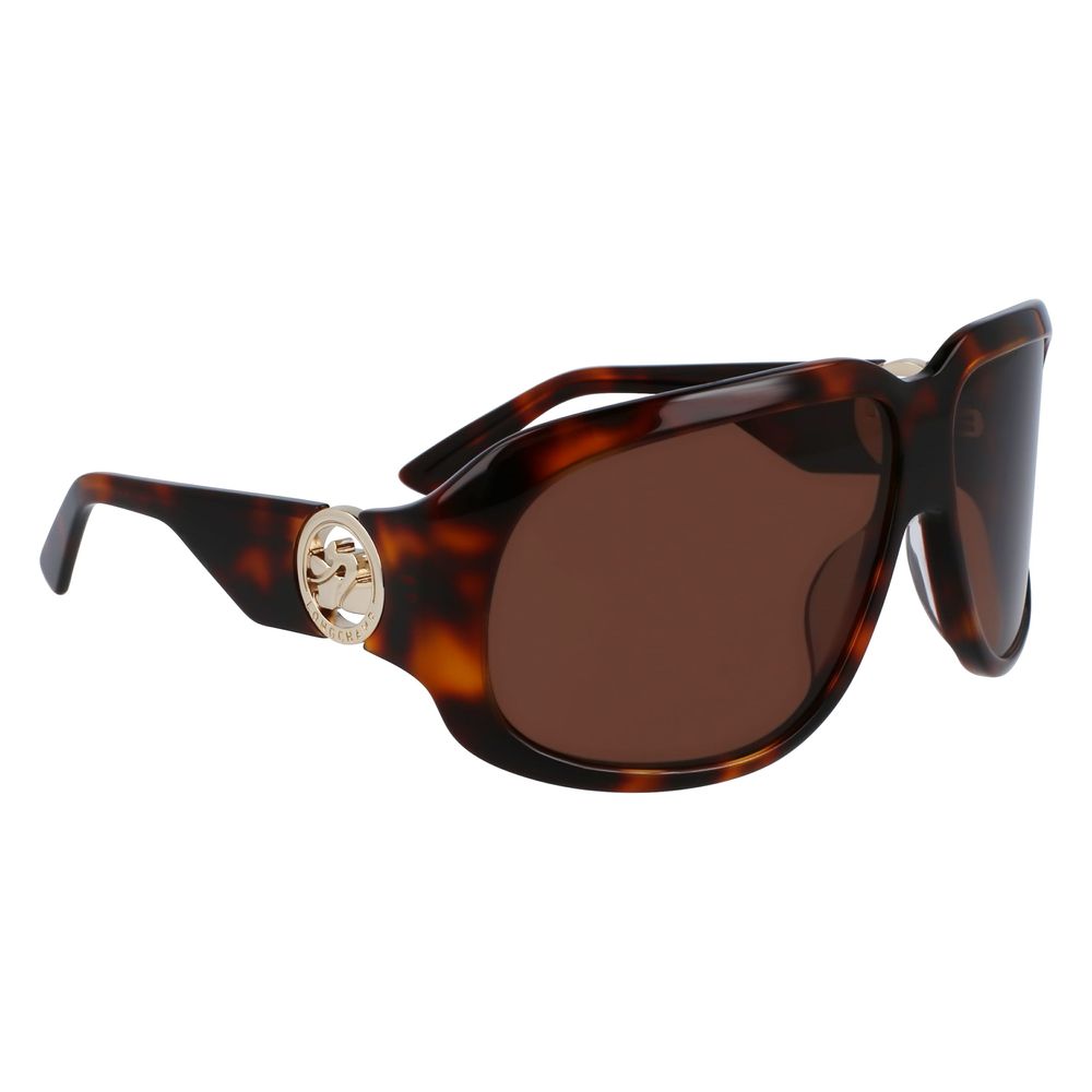Longchamp – Braune Acetat-Sonnenbrille