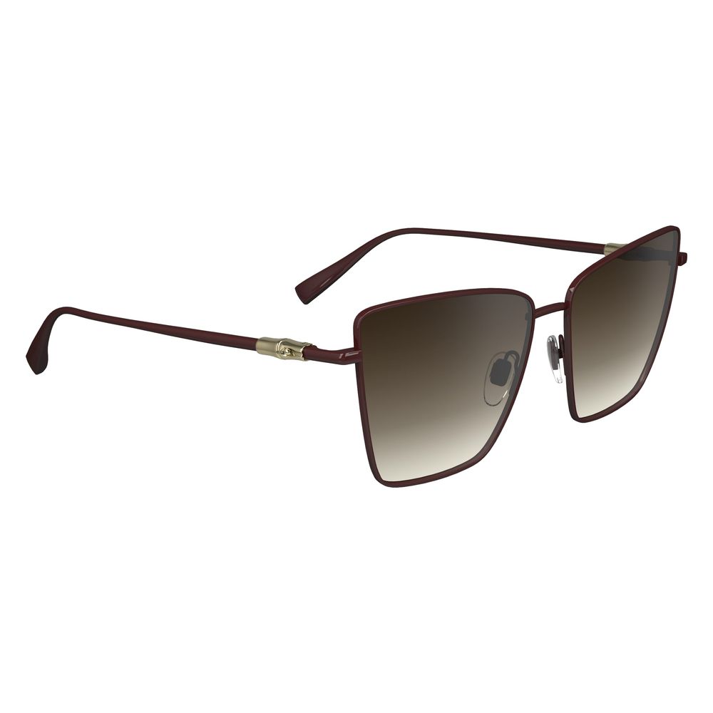Longchamp Sonnenbrille aus rotem Metall