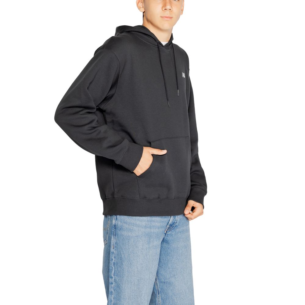 Sweat à capuche en coton noir New Balance