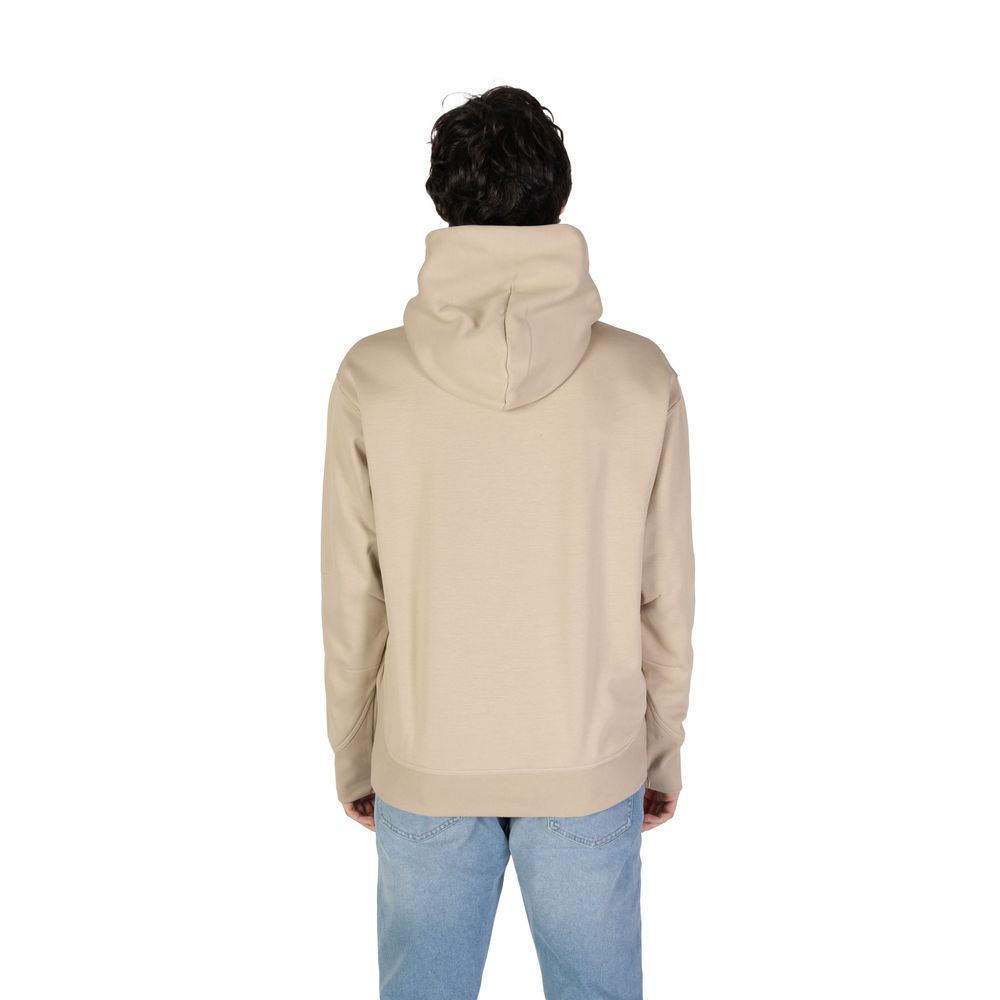 Sweat à capuche beige en polyester recyclé New Balance