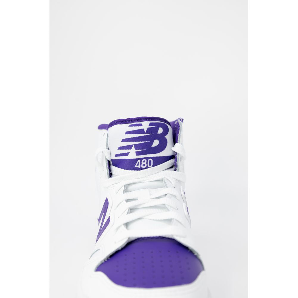 Lilafarbene New Balance Ledersneaker