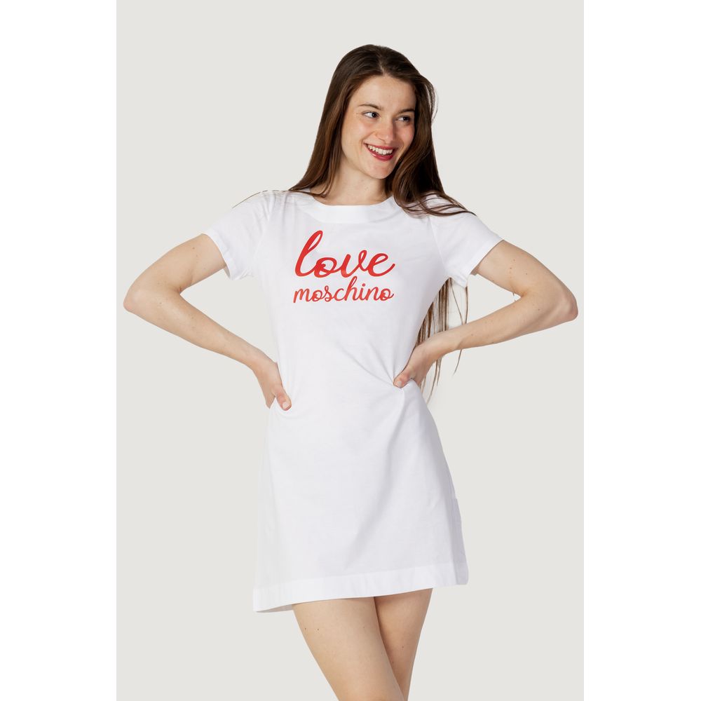 Short en coton blanc Love Moschino