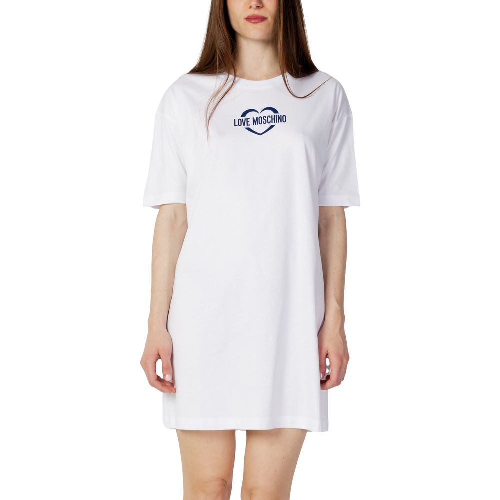 Short en coton blanc Love Moschino