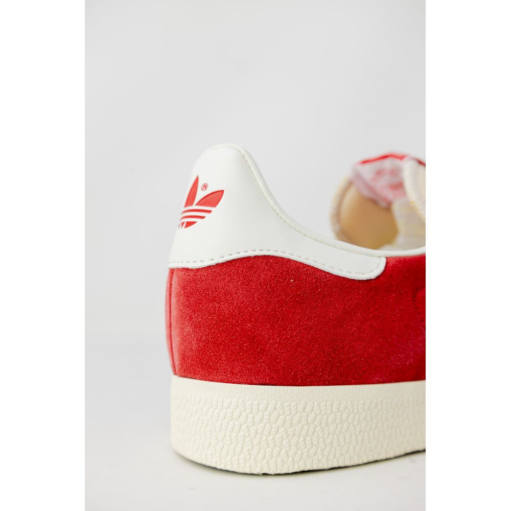 Baskets en cuir suédé orange Adidas