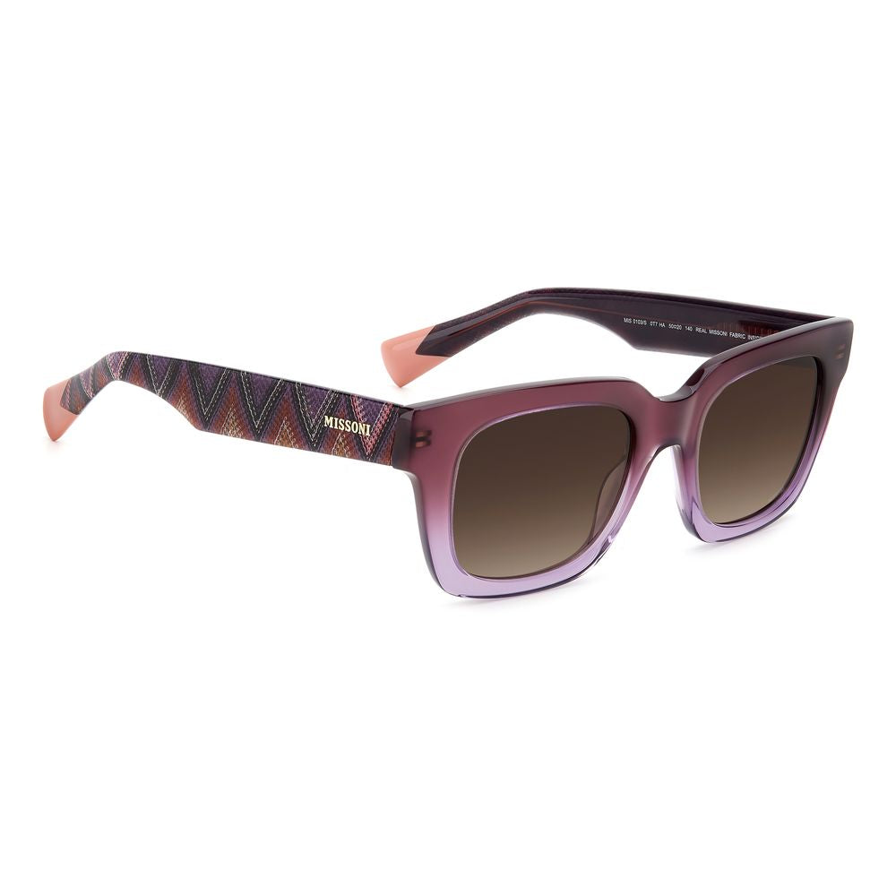 Lunettes de soleil Missoni en acétate violet