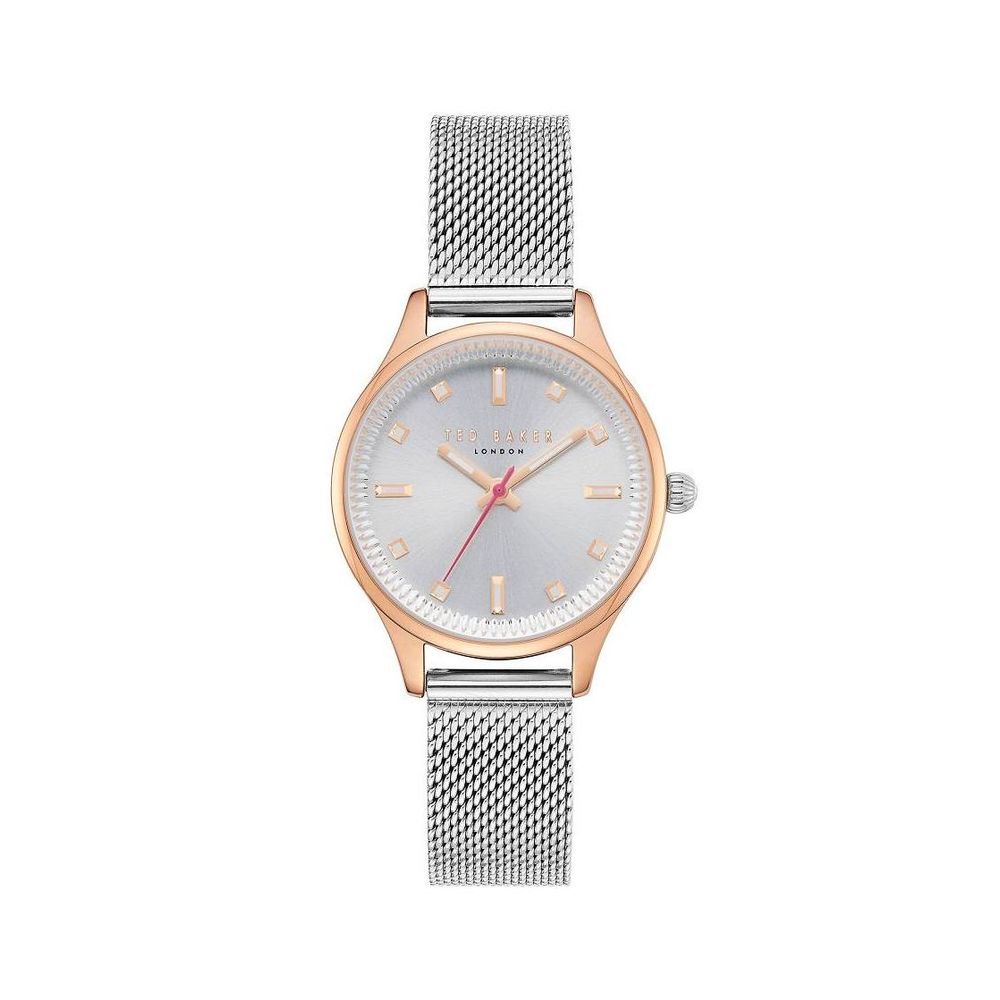 Ted Baker – Silberne Edelstahluhr