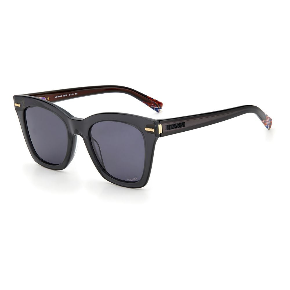 Lunettes de soleil en acétate gris Missoni