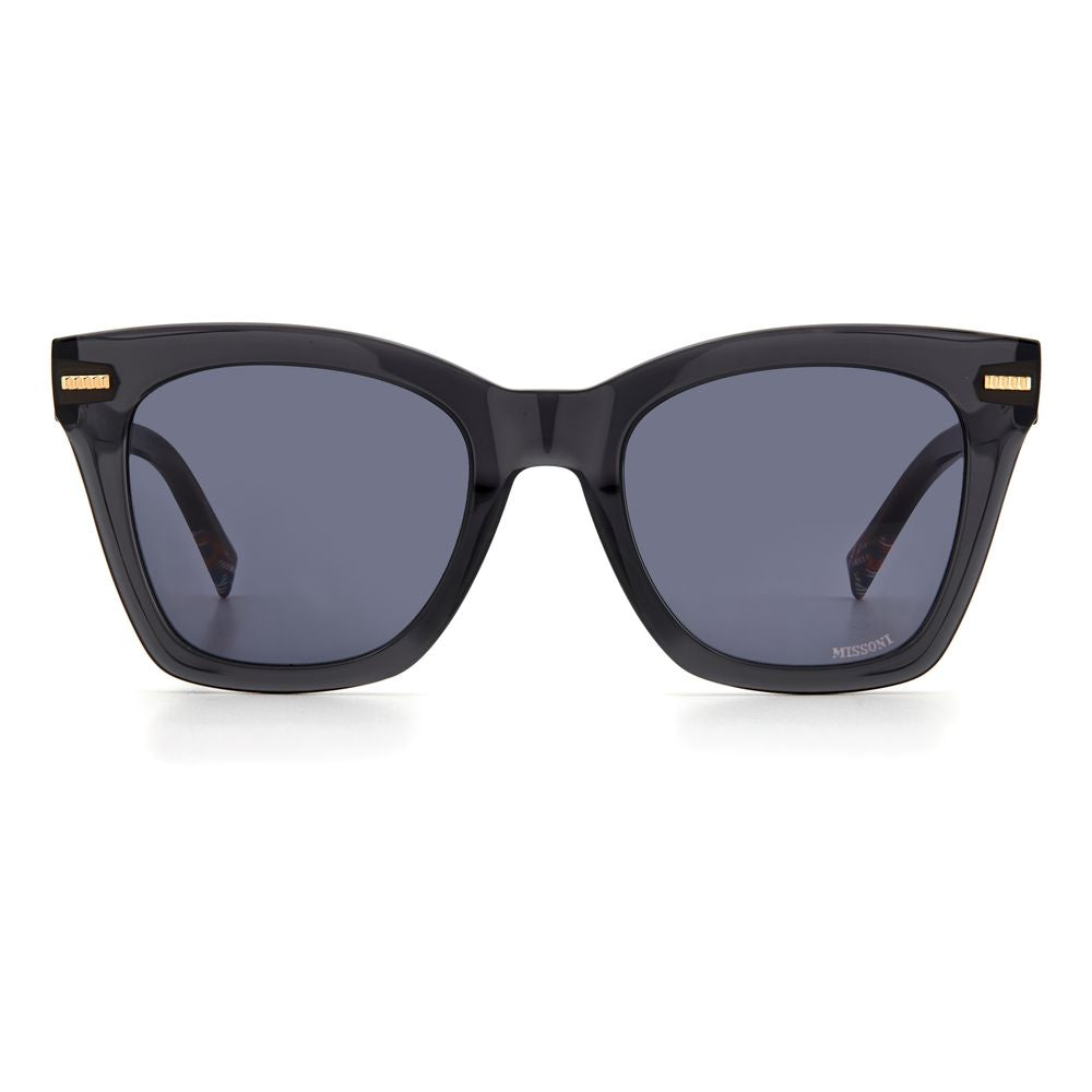 Lunettes de soleil en acétate gris Missoni
