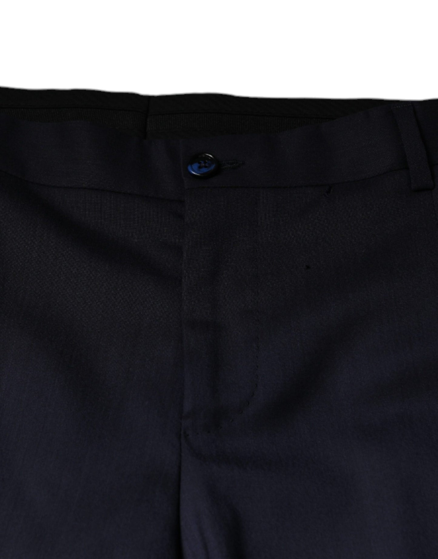 Pantalon habillé skinny en laine bleue Dolce & Gabbana
