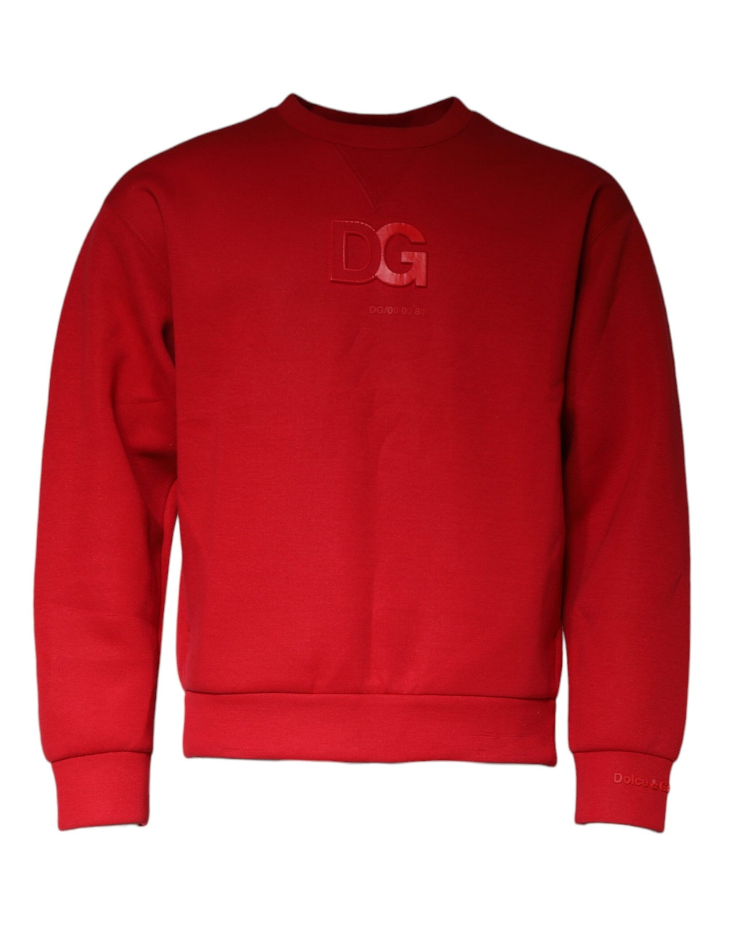 Sweat-shirt en coton marron Dolce & Gabbana avec logo DG
