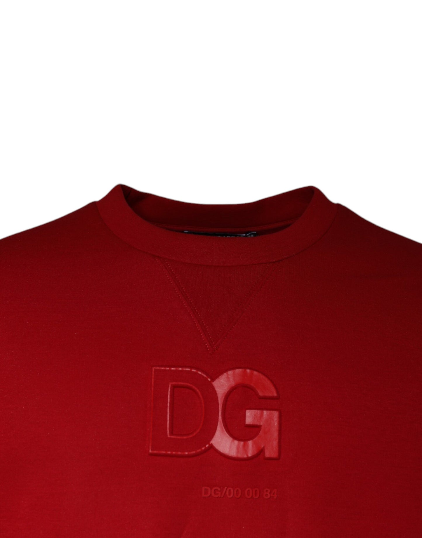 Sweat-shirt en coton marron Dolce & Gabbana avec logo DG