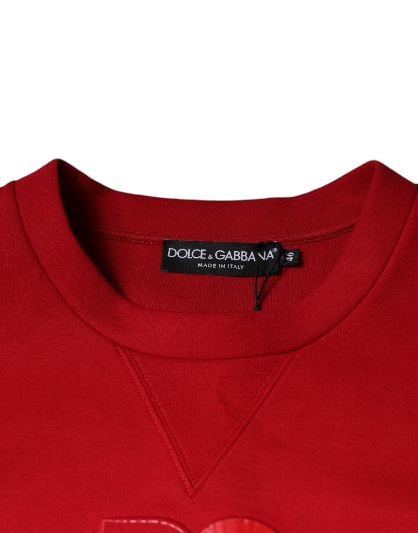 Sweat-shirt en coton marron Dolce & Gabbana avec logo DG