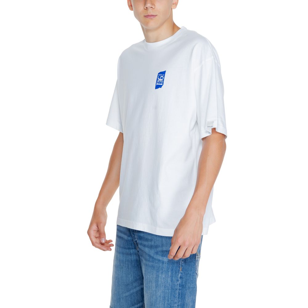 T-shirt en coton blanc Replay