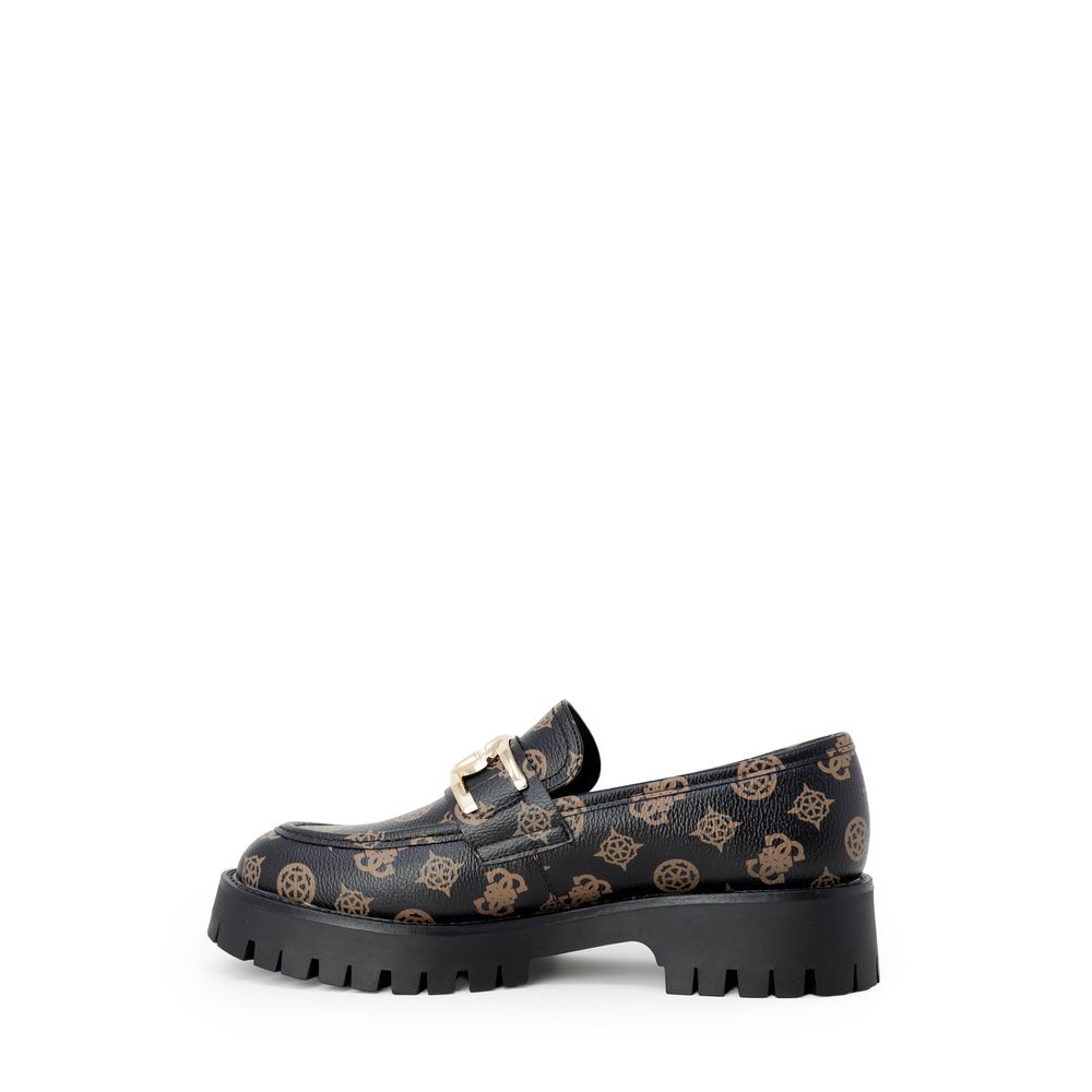 Guess – Plateau-Sandalen aus Polyethylen in Braun