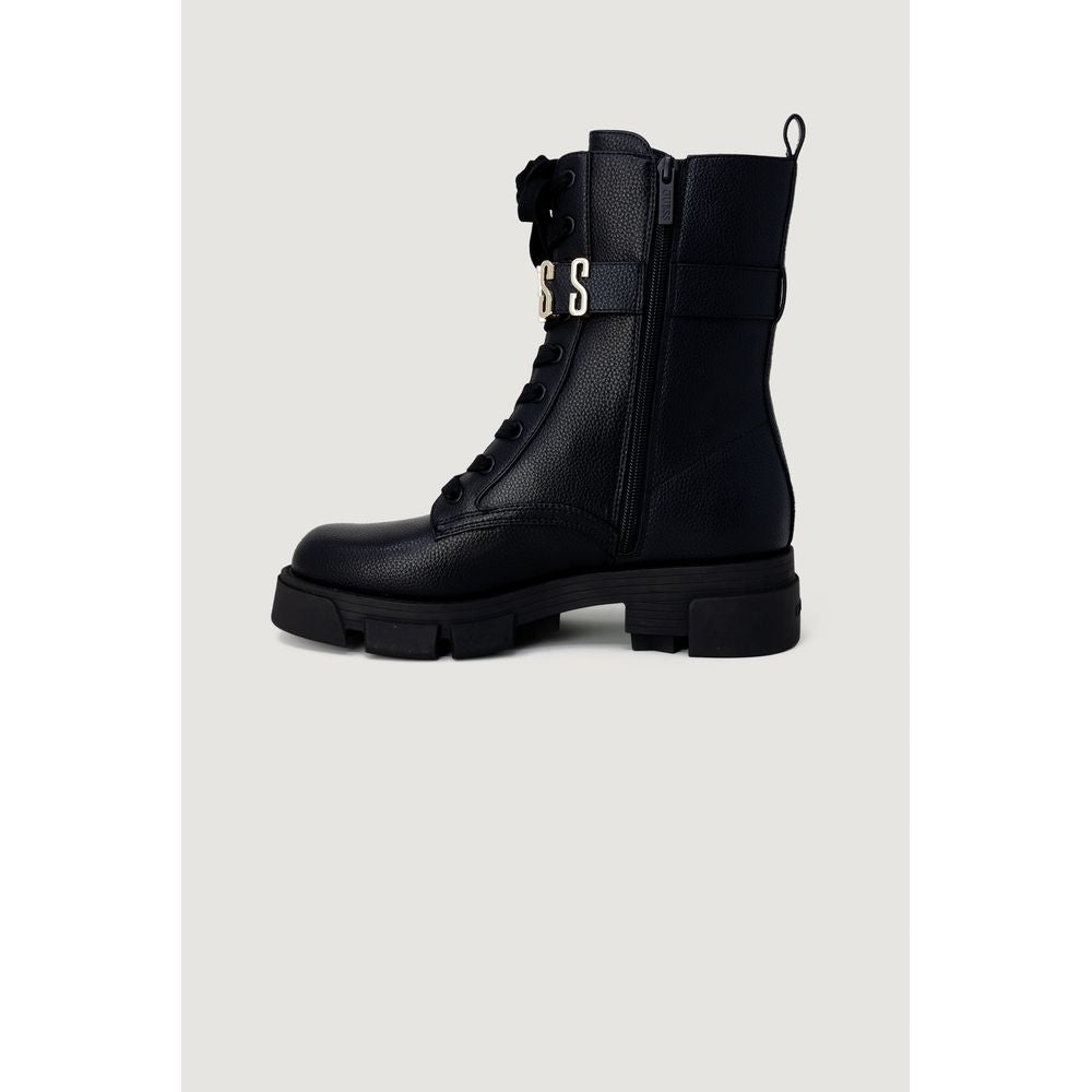 Guess – Schwarze Stiefel aus Kunstleder