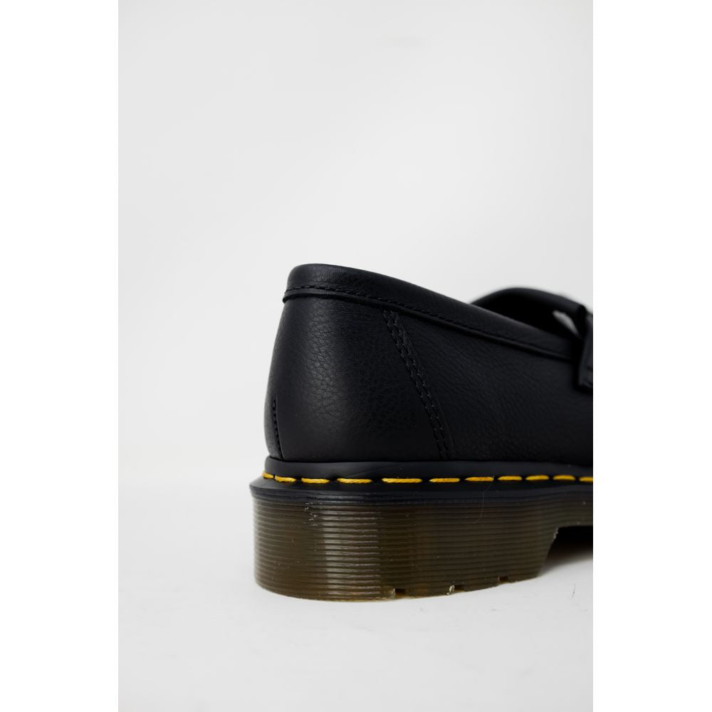 Dr. Martens Schwarze Lederplattform