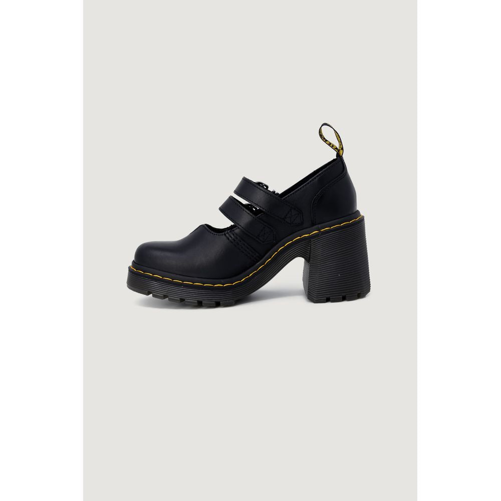 Dr. Martens – Hoher Absatz aus schwarzem Leder