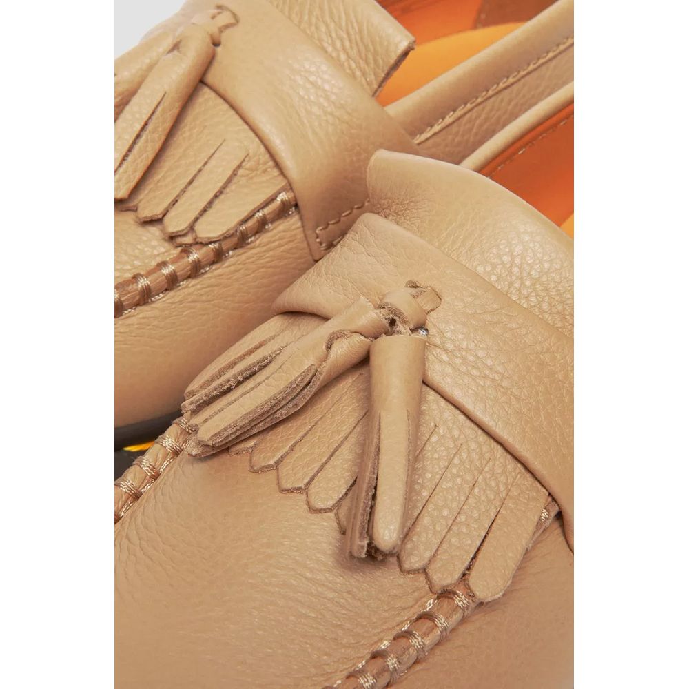 Dr. Martens Beige Leder Plateau