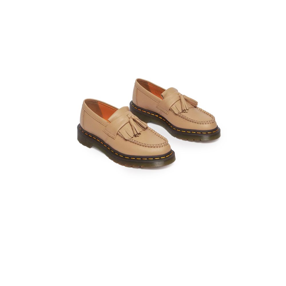 Dr. Martens Beige Leder Plateau