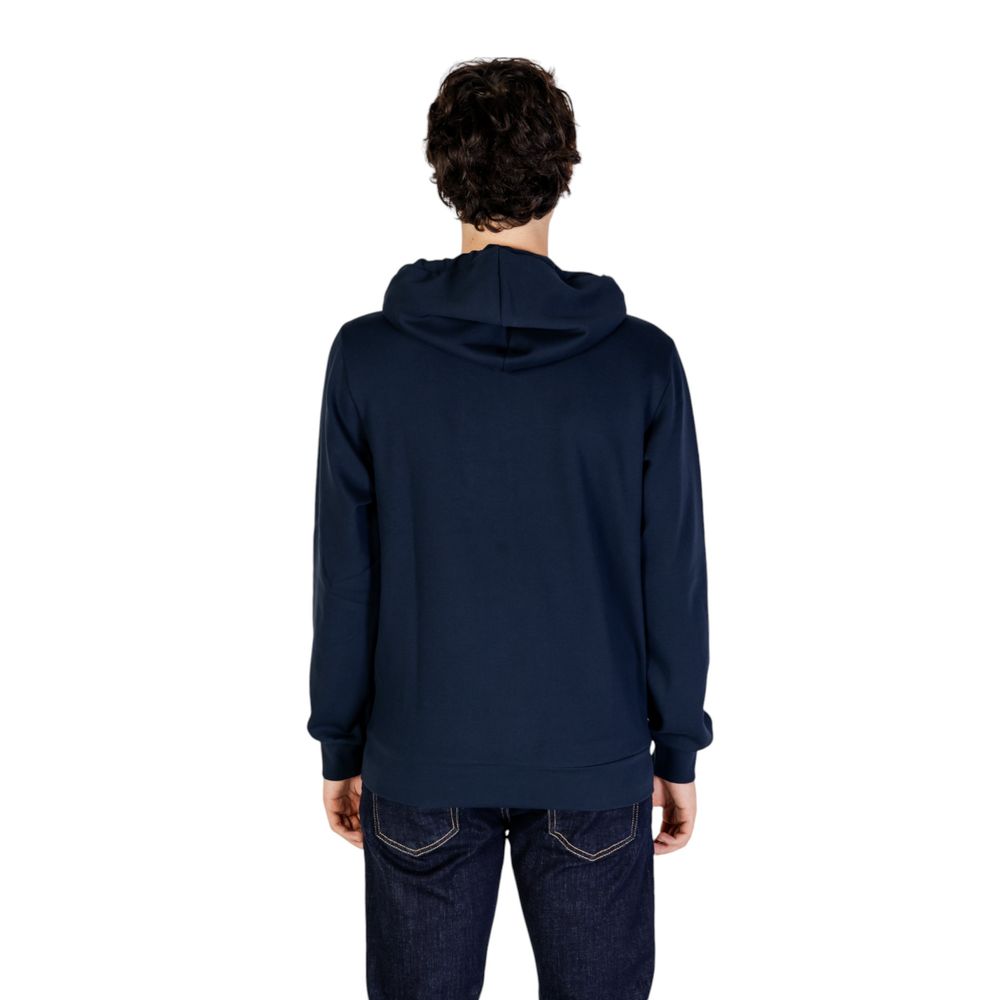 Sweat à capuche en polyester bleu Emporio Armani Underwear