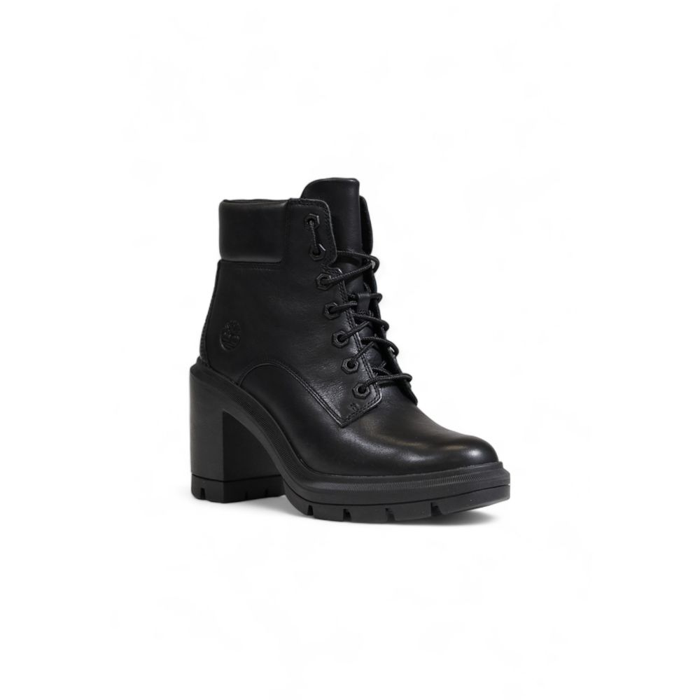 Timberland – Hoher Absatz aus recyceltem Leder in Schwarz