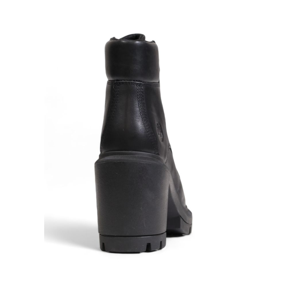 Timberland – Hoher Absatz aus recyceltem Leder in Schwarz