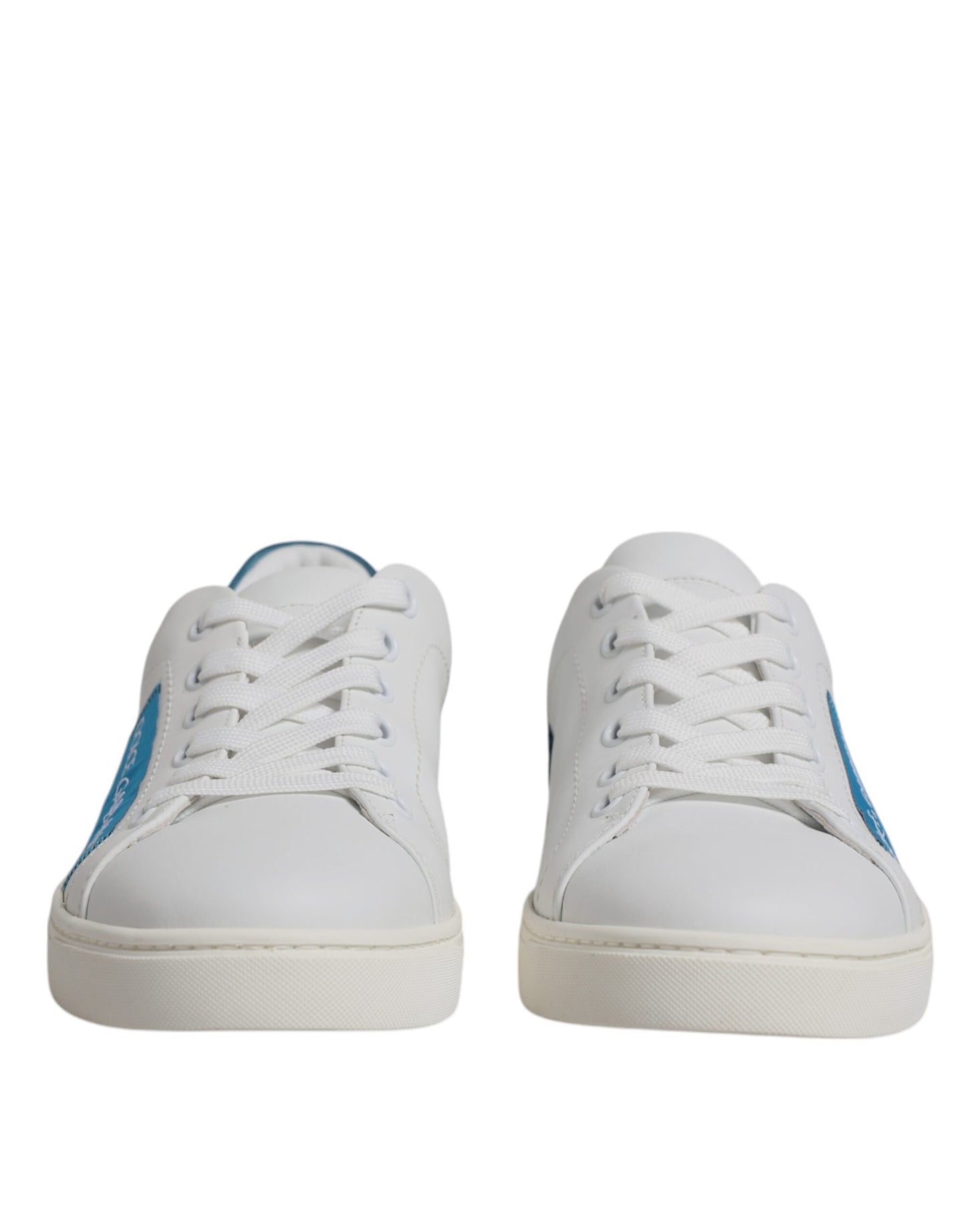 Baskets en cuir de veau blanc London de Dolce & Gabbana