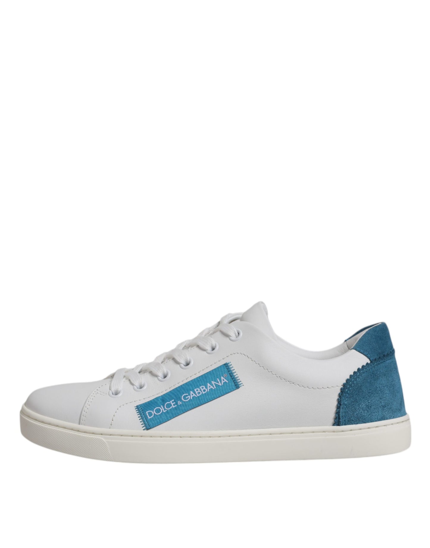 Baskets en cuir de veau blanc London de Dolce & Gabbana