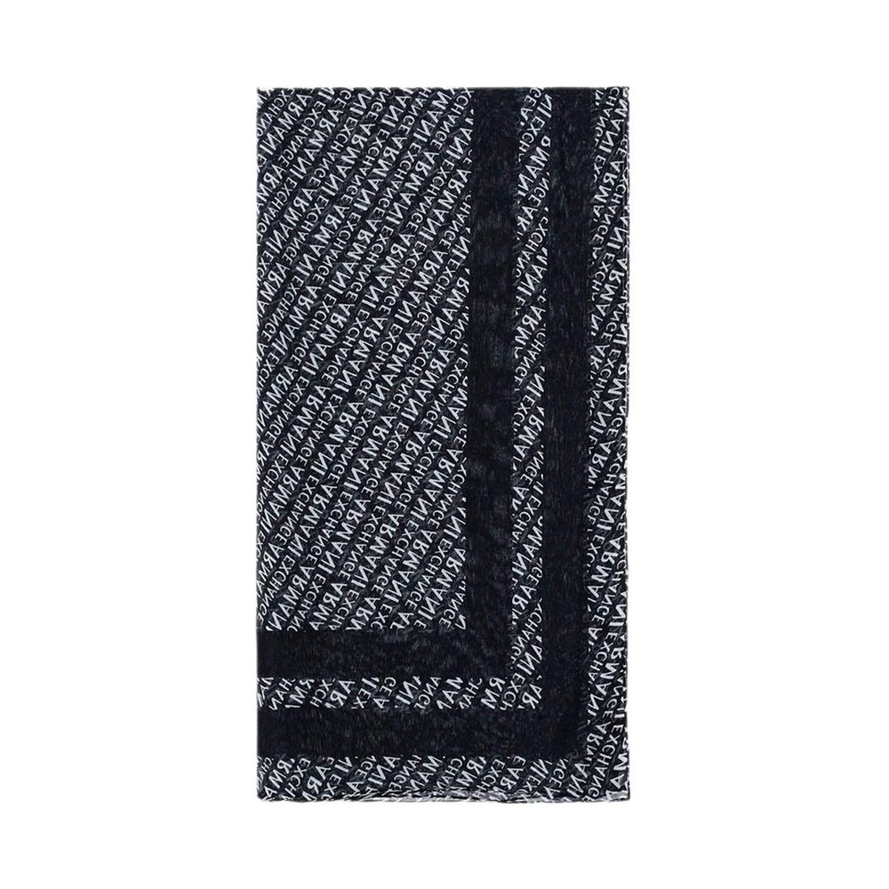 Écharpe en modal noir Armani Exchange