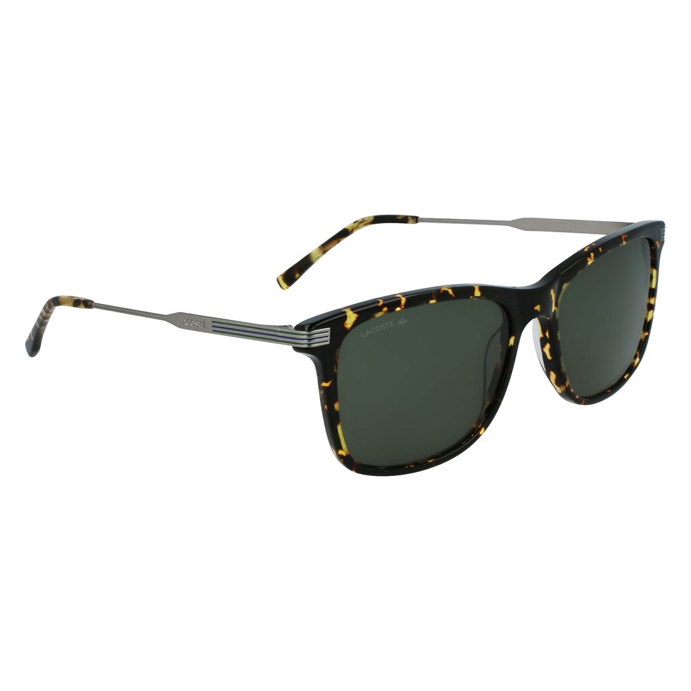 Lacoste – Braune Sonnenbrille aus Metall