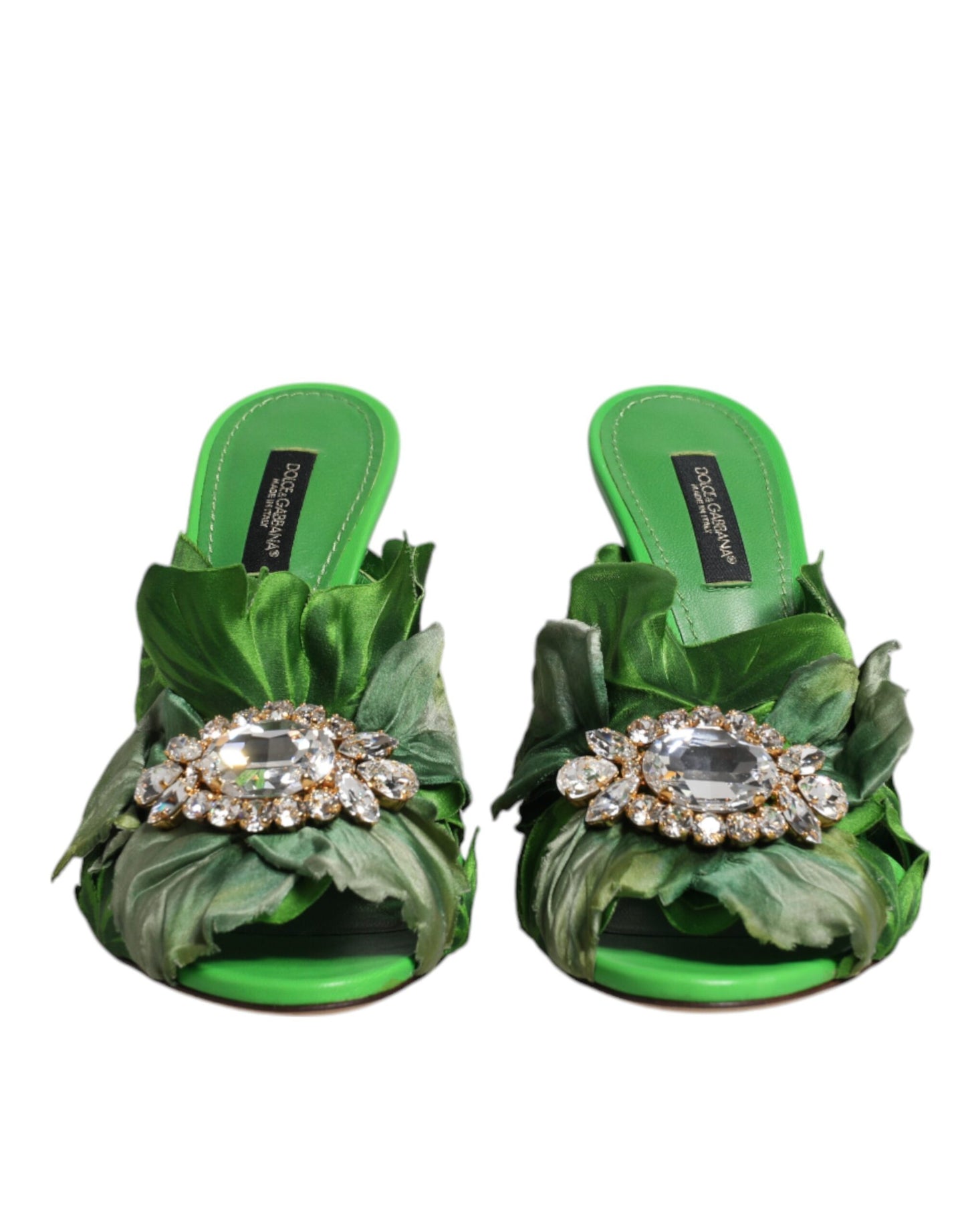 Sandales à talons hauts Dolce & Gabbana en cristal vert KEIRA
