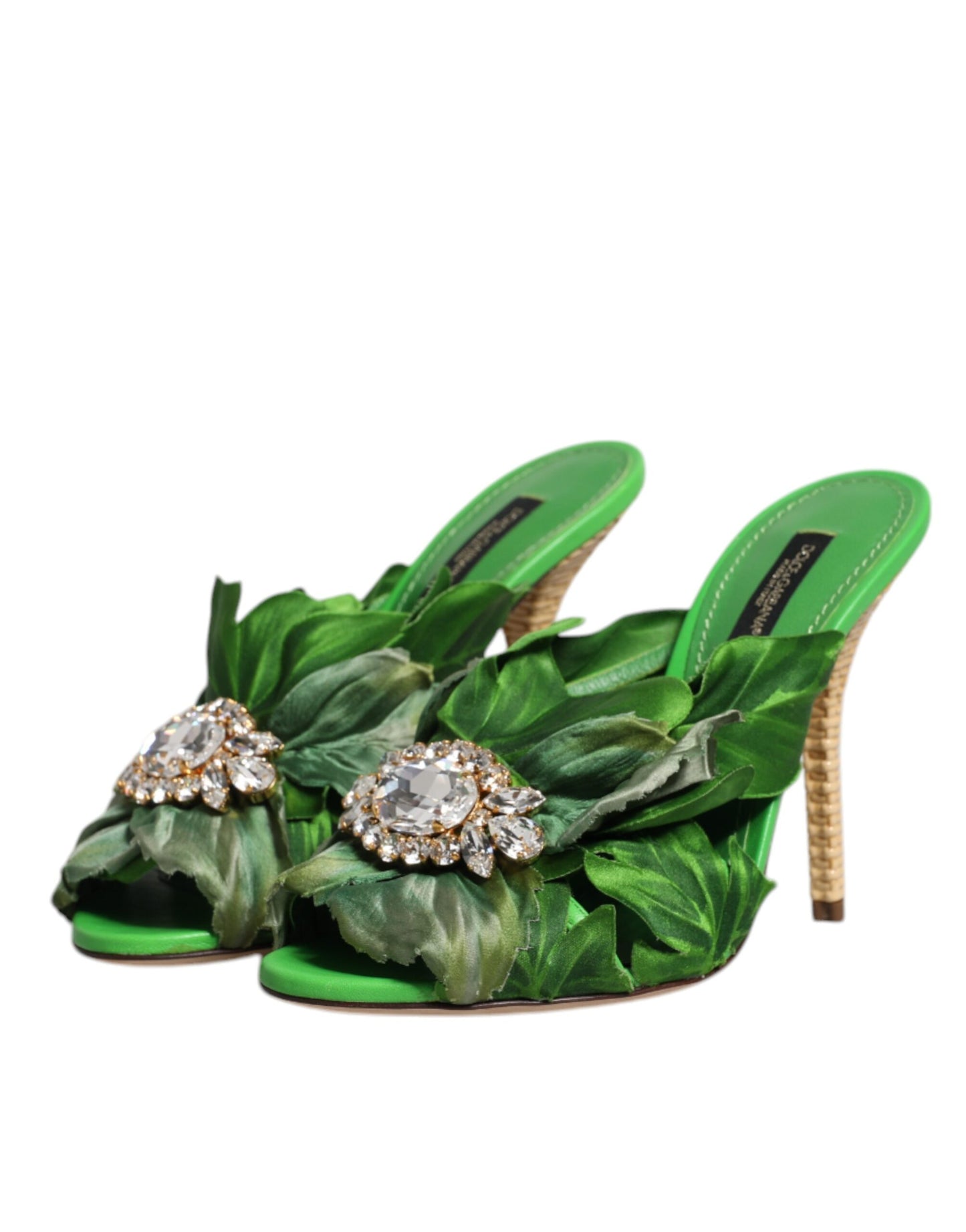 Sandales à talons hauts Dolce & Gabbana en cristal vert KEIRA