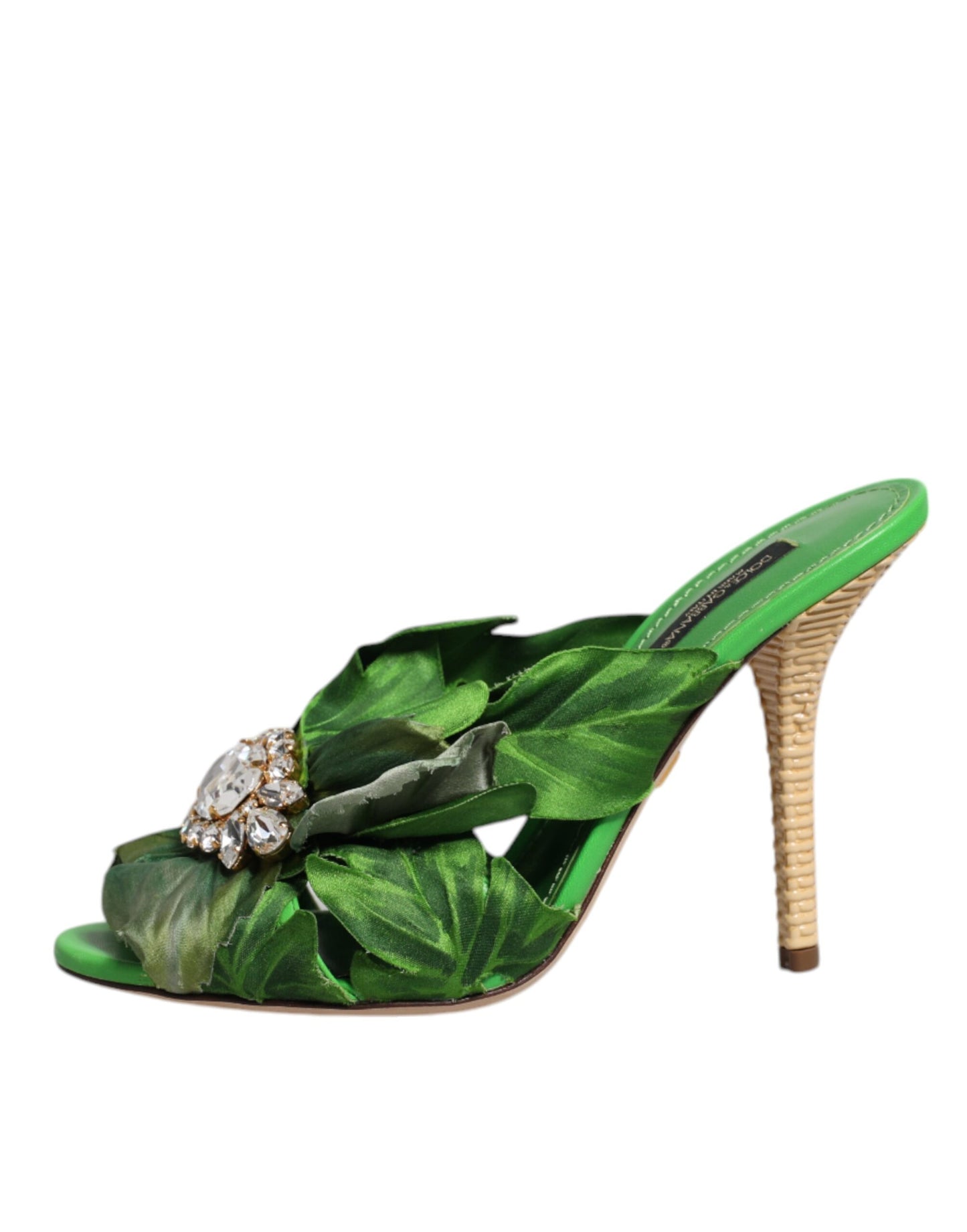 Sandales à talons hauts Dolce & Gabbana en cristal vert KEIRA