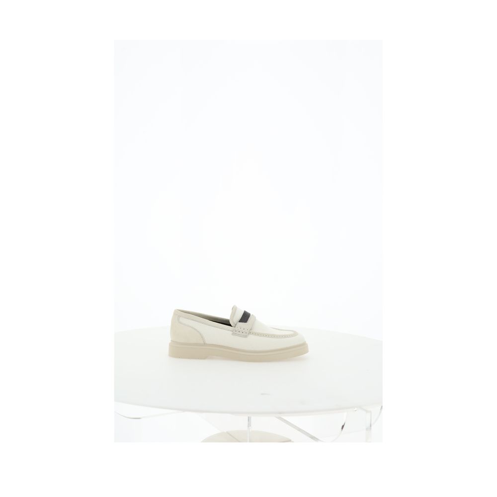 Brunello Cucinelli Beige Loafer-Schuhe