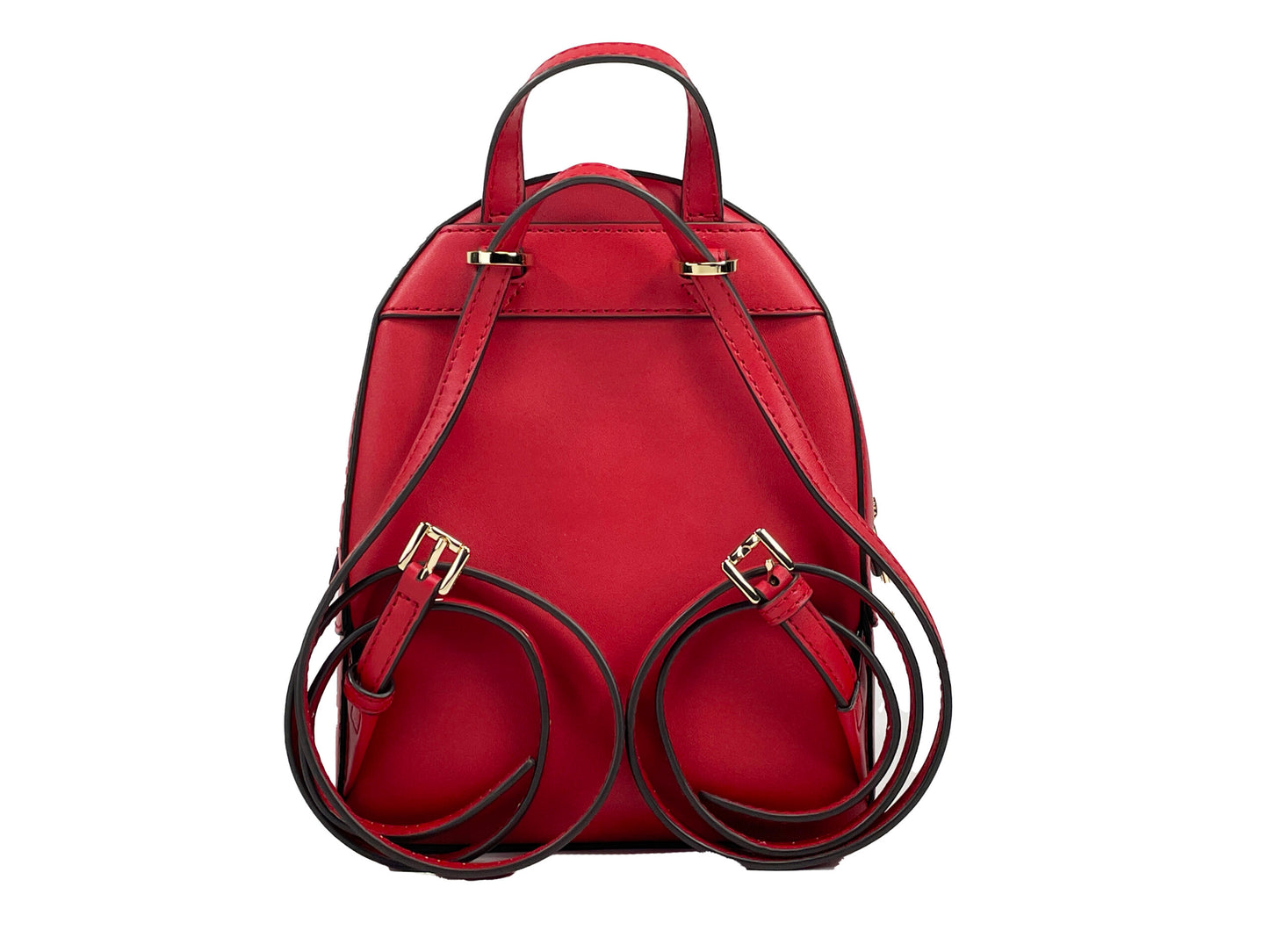 Sac à dos Michael Kors Jaycee Mini XS en cuir avec poche zippée, rouge