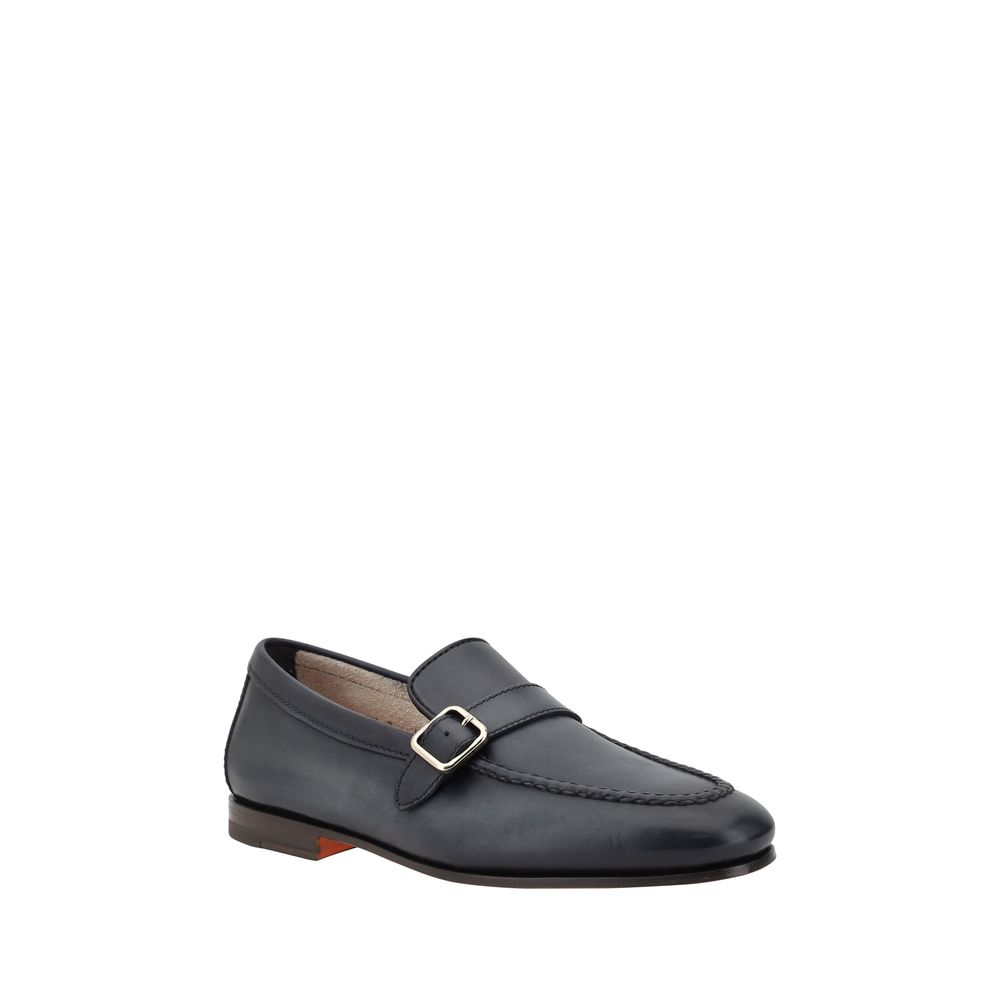 Santoni Loafer mit einer einzelnen Schnalle