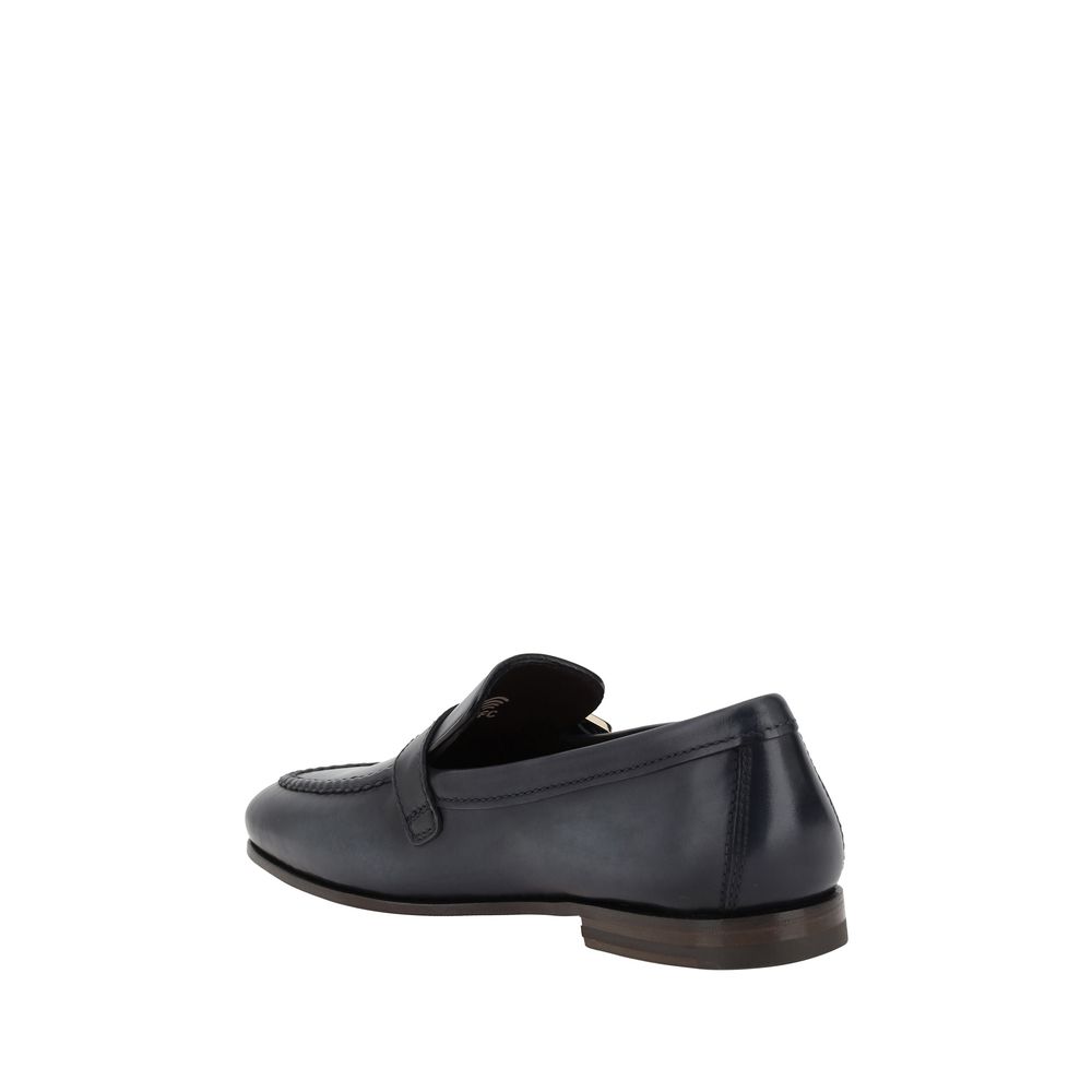 Santoni Loafer mit einer einzelnen Schnalle