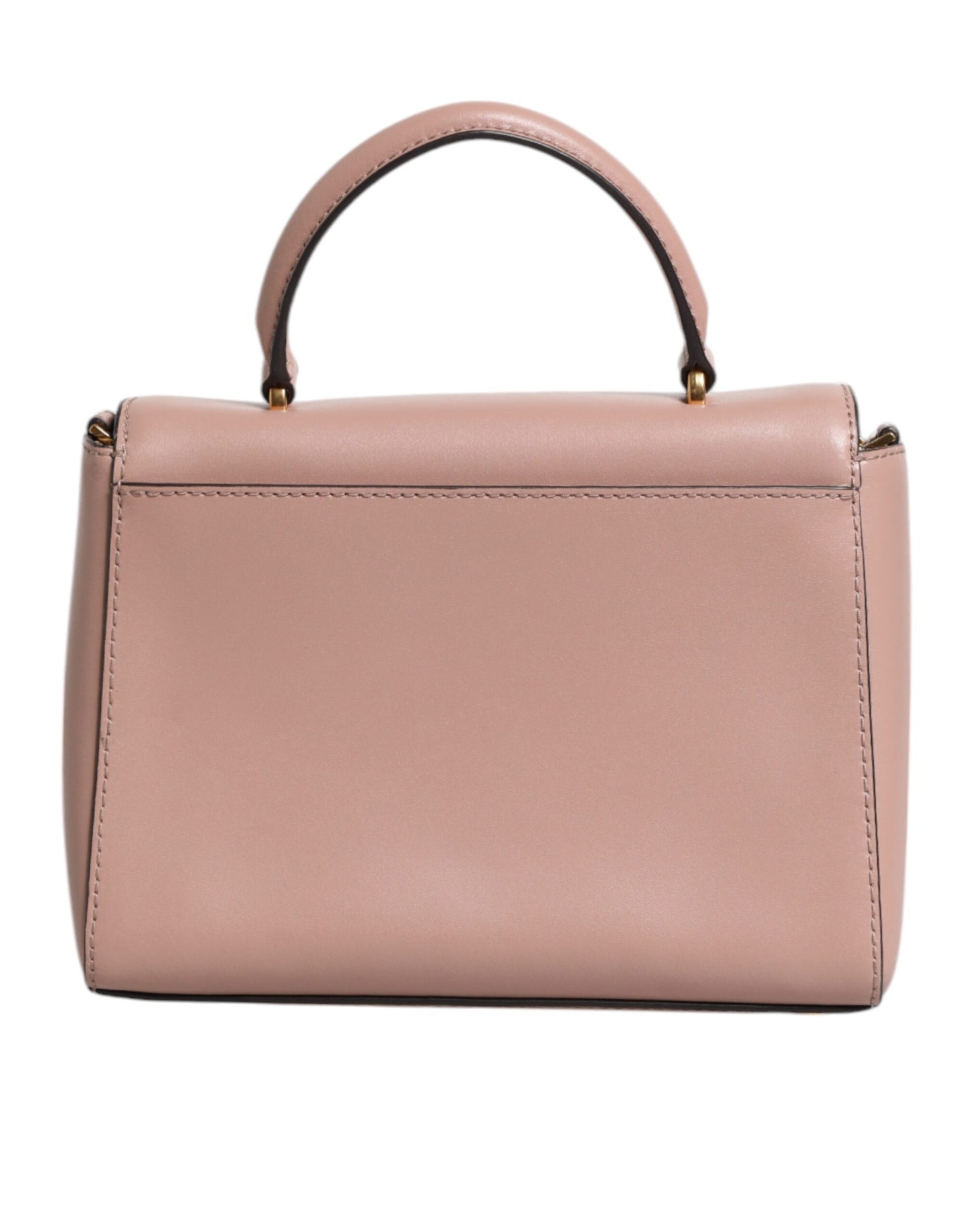 Sac à bandoulière MINDY en cuir rose avec plaque logo Michael Kors