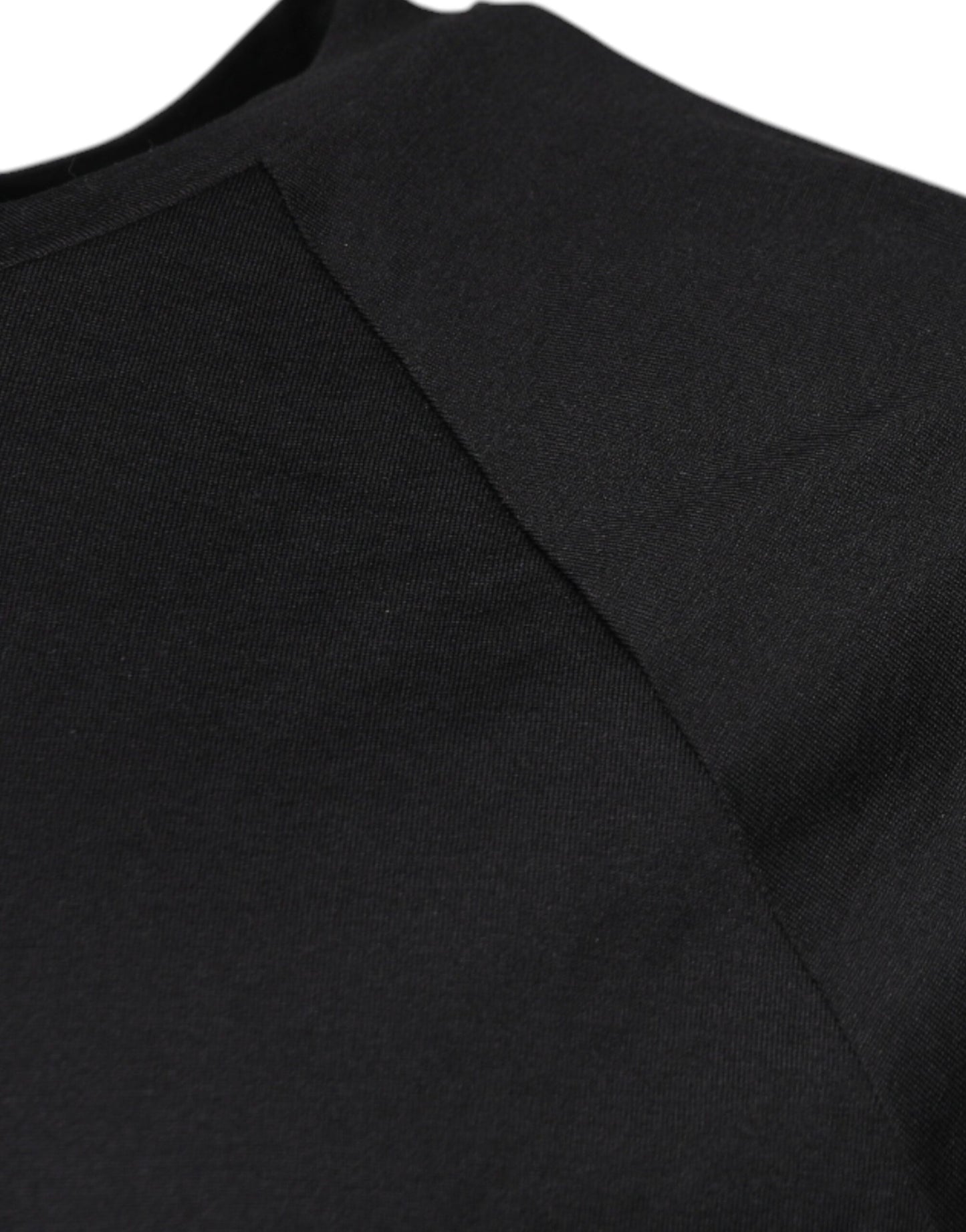 T-shirt ras du cou en coton noir avec logo imprimé Dolce & Gabbana