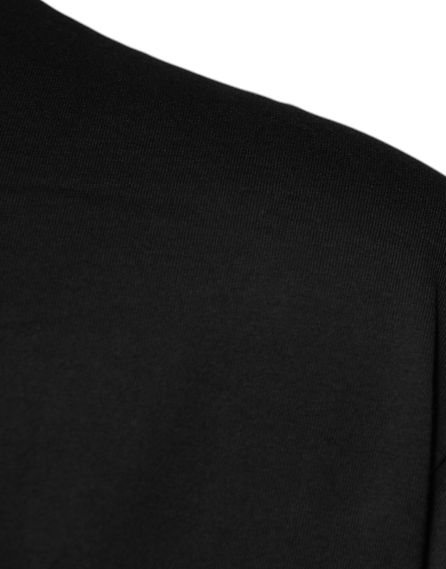 T-shirt ras du cou à manches courtes et logo noir Dolce & Gabbana