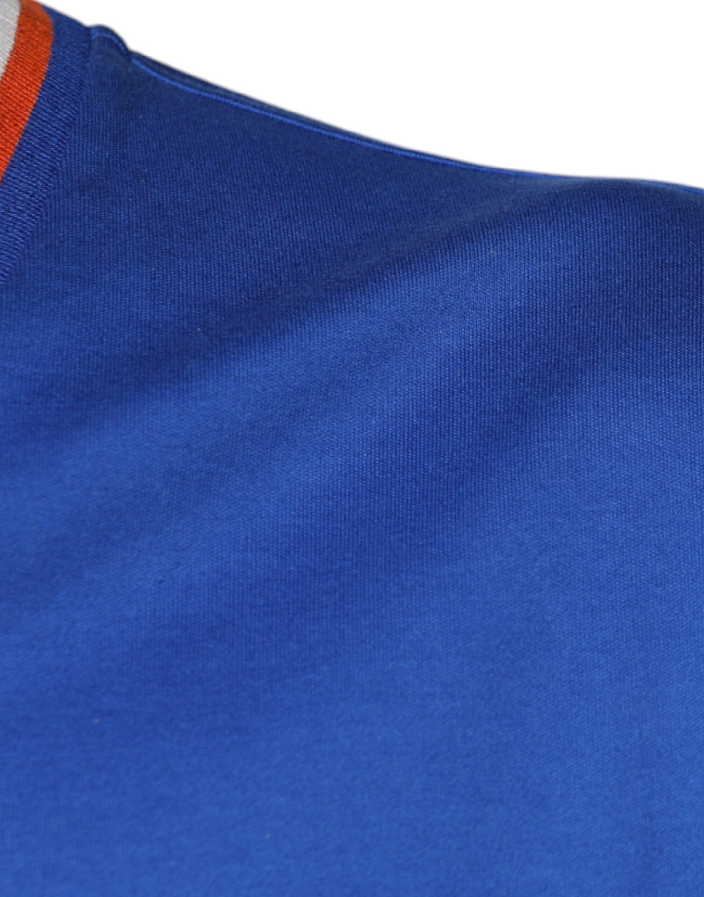 T-shirt à manches courtes et col en V avec logo bleu Dolce & Gabbana