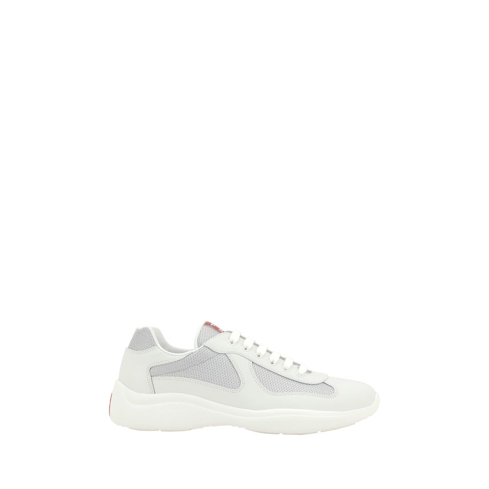 Prada – America‘s – Weiße Leder-Sneaker