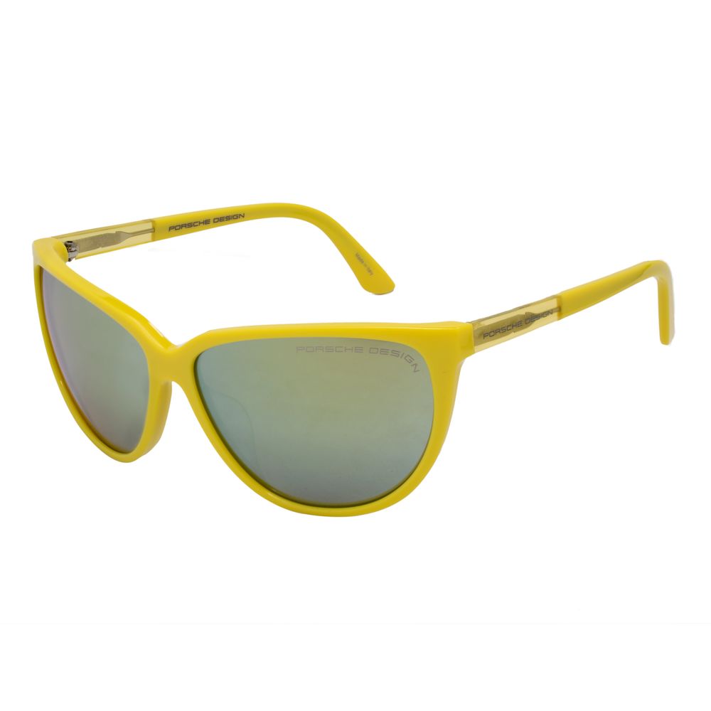 Lunettes de soleil Porsche en acétate jaune