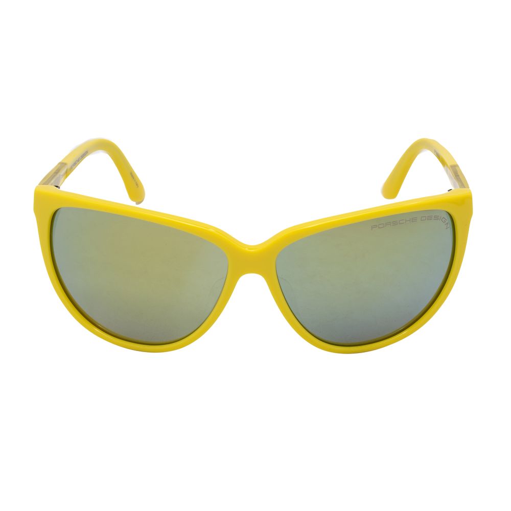Lunettes de soleil Porsche en acétate jaune