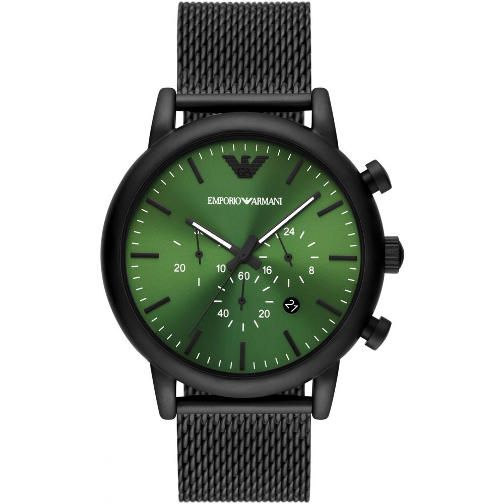 Armani Schwarze Metalluhr