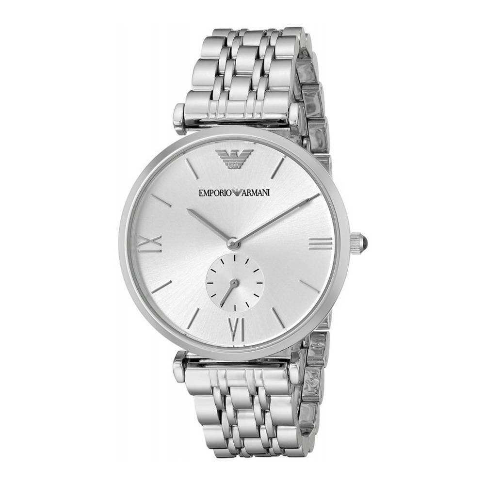Armani – Silberne Edelstahluhr