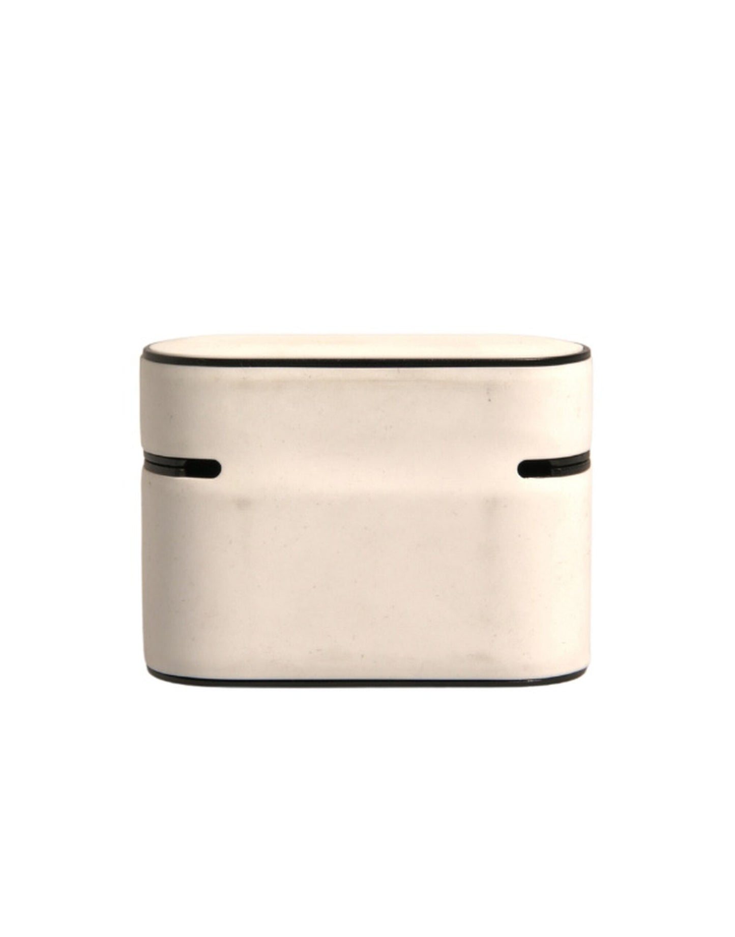 Étui pour Airpods Dolce & Gabbana en PVC blanc avec logo en relief