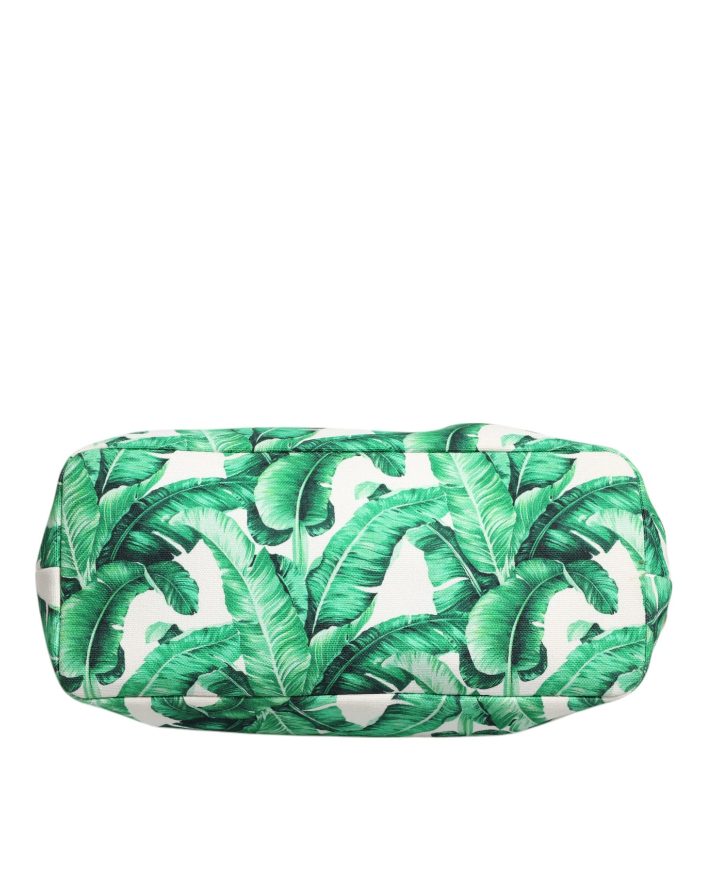 Sac fourre-tout en toile verte Dolce & Gabbana Botanical Garden pour femme