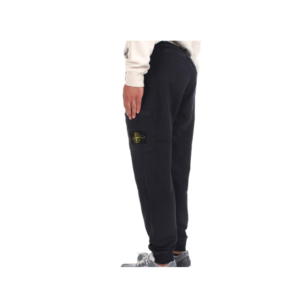 Stone Island Herren-Trainingshose aus blauer Baumwolle