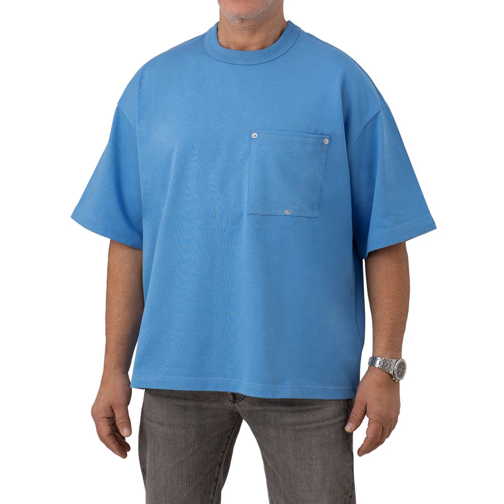 Bottega Veneta Blaues Baumwoll-T-Shirt